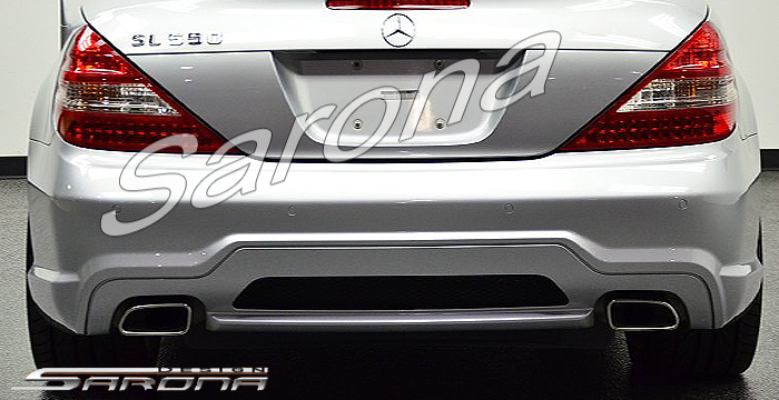 Custom Mercedes SL  Convertible Rear Add-on Lip (2009 - 2012) - $270.00 (Part #MB-011-RA)